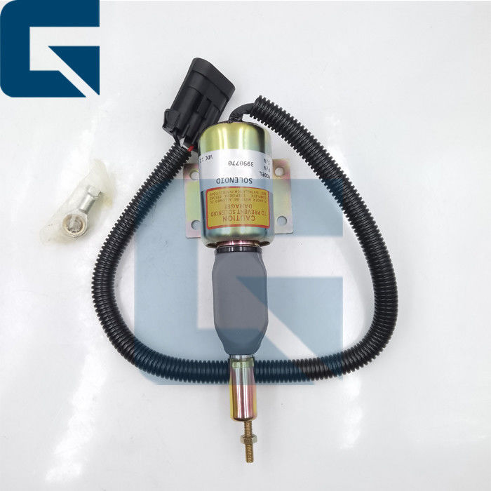 3990770 Excavator Engine Fuel Shutdown Solenoid Valve
